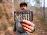 FISHPOND TACKY PESCADOR FLY BOX - SMALL - CLEAR - BURNT ORANGE