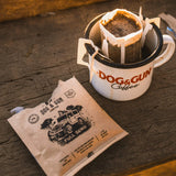 DOG & GUN COFFEE PRE LOADED DRIP FILTER COFFEE - 15 PACKET