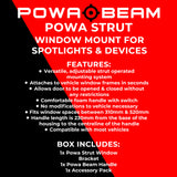 POWA BEAM POWA STRUT WINDOW SPOTLIGHT MOUNT WITH HANDLE RCWRX2