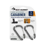 SEA TO SUMMIT ACCESSORY CARABINER SET LARGE 2 PACK GREY
