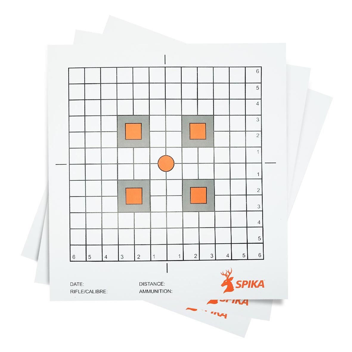 SPIKA SQUARE PAPER SHOOTING TARGET 30CM X30CM 20PER PACKET