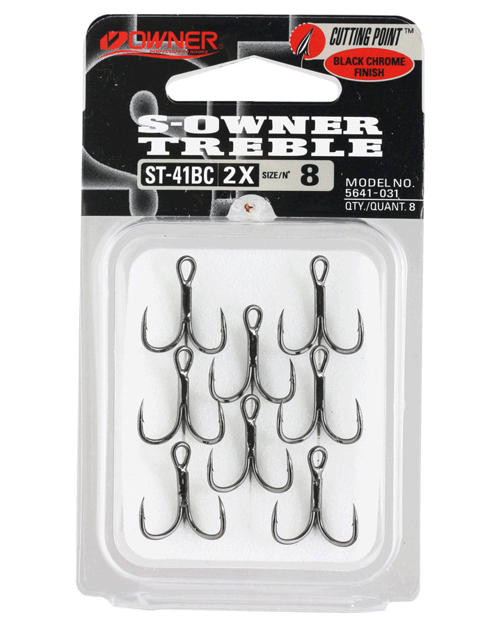 OWNER ST-41 TREBLE HOOK 8PACK