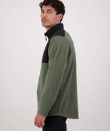 SWANNDRI MENS HIGH ROCK FLEECE QUARTER ZIP OLIVE