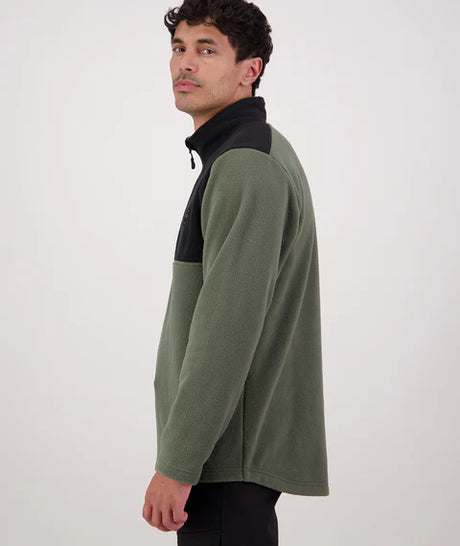 SWANNDRI MENS HIGH ROCK FLEECE QUARTER ZIP OLIVE