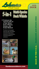 LOHMAN 5-IN-1 MULTI SPECIES DUCK WHISTLE