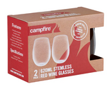 OZTRAIL TRITAN STEMLESS RED WINE 620ML 2 PACK