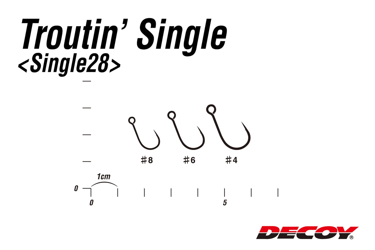 DECOY TROUTIN SINGLE 28 HOOK 16PK