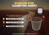 REAPER TOOLS STAINLESS STEEL CLASSIFYING 3 MESH BASKET