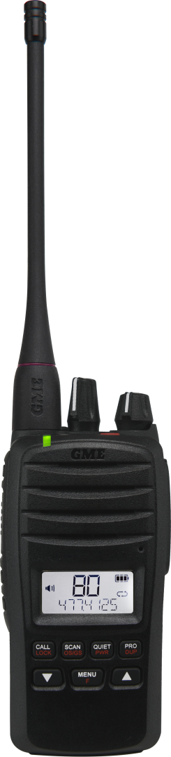 GME 5 WATT UHF CB HANDHELD RADIO BLACK TX6600S