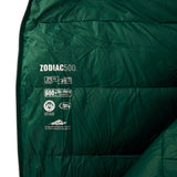 MONT ZODIAC 500 2 TO -4° C LEFT HAND ZIP DOWN SLEEPING BAG