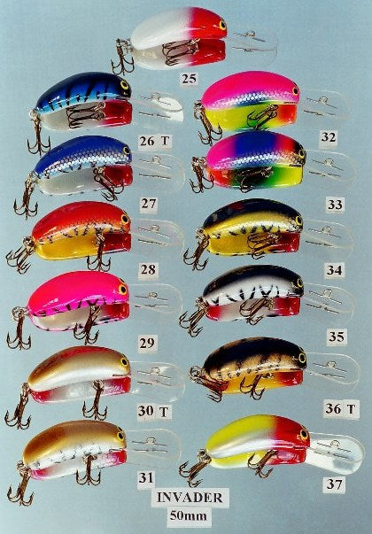 AUSTRALIAN CRAFTED LURES INVADER 90MM HARD BODY LURE