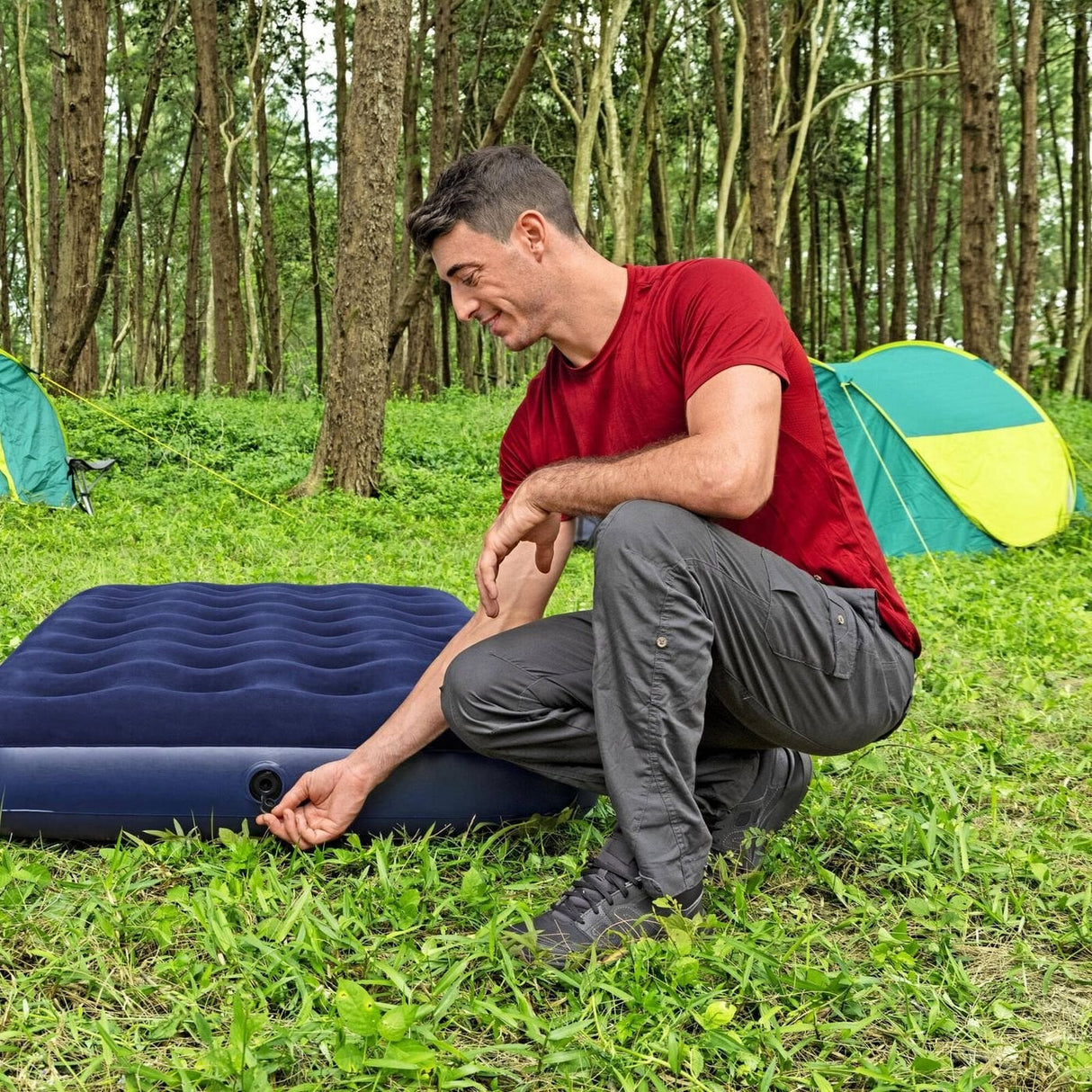 BESTWAY AIR MATTRESS BLUE HORIZEN SINGLE