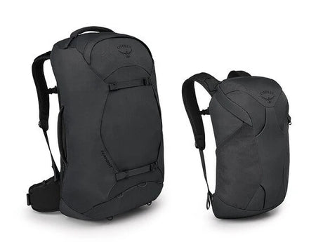 OSPREY FARPOINT 70L TRAVEL PACK TUNNEL VISION GREY MEN'S
