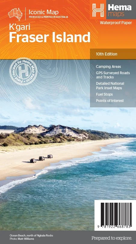 HEMA MAPS FRASER ISLAND 1:130,000