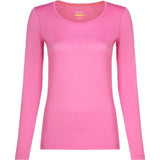 ICEBREAKER WOMEN'S MERINO 200 OASIS SCOOP LONG SLEEVE THERMAL TOP POP