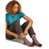 ICEBREAKER WOMENS HIKE + HEAVY CREW SOCKS