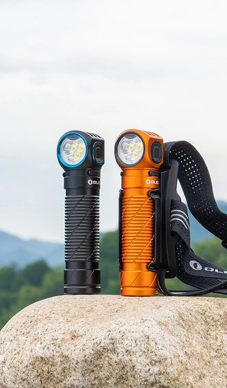 OLIGHT PERUN 3 LED RECHARGEABLE HEADTORCH FROM HEAD TO HAND