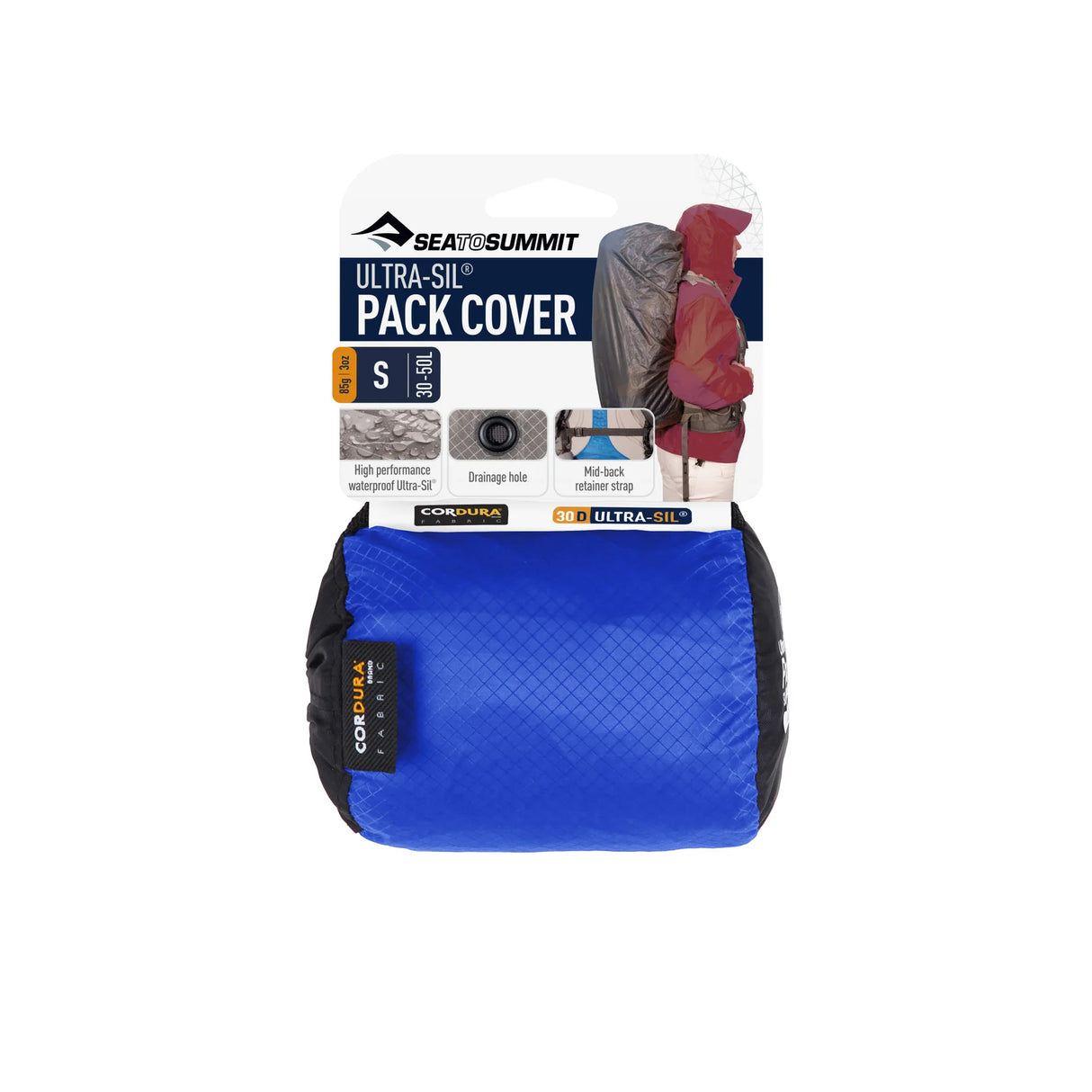 SEA TO SUMMIT ULTRA-SIL PACK COVER SIZE SMALL BLUE