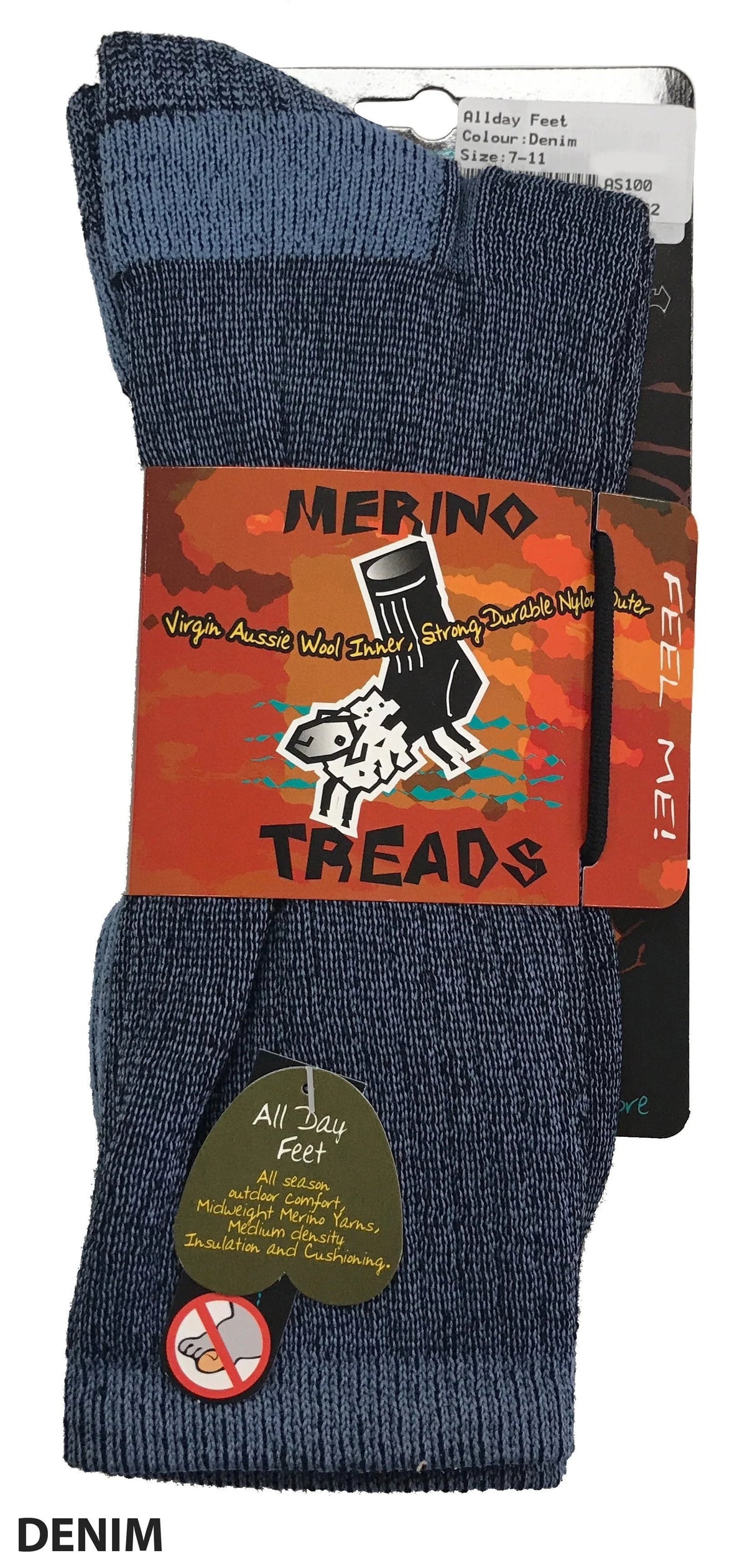 MERINO TREADS SOCKS ALLDAY FEET