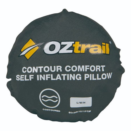OZTRAIL SELF-INFLATING COMFORT CONTOUR PILLOW