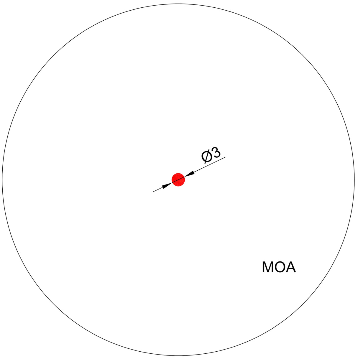 SABRE XRD 1X20 CLOSED RED DOT 3 MOA