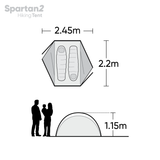 EXPLORE PLANET EARTH SPARTAN 2 PERSON HIKING TENT