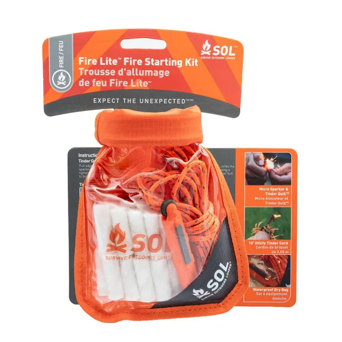 SURVIVE OUTDOORS LONGER FIRE LITE KIT IN DRY BAG