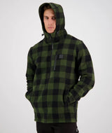 SWANNDRI REIDSTON WOOL ANNORAK OLIVE / BLACK CHECK