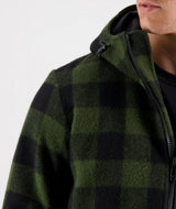 SWANNDRI REIDSTON WOOL ANNORAK OLIVE / BLACK CHECK