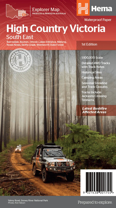 HEMA HIGH COUNTRY VICTORIA 1:100,000
