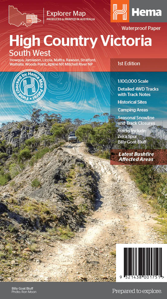 HEMA HIGH COUNTRY VICTORIA 1:100,000