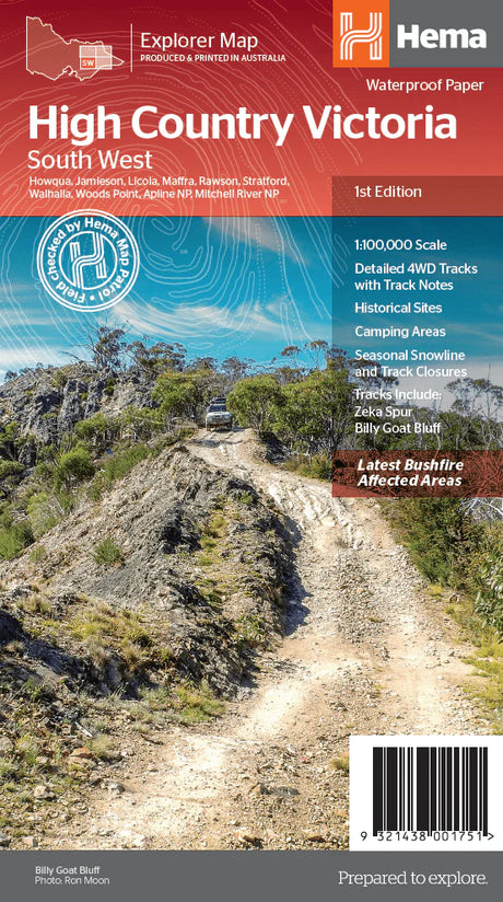 HEMA HIGH COUNTRY VICTORIA 1:100,000