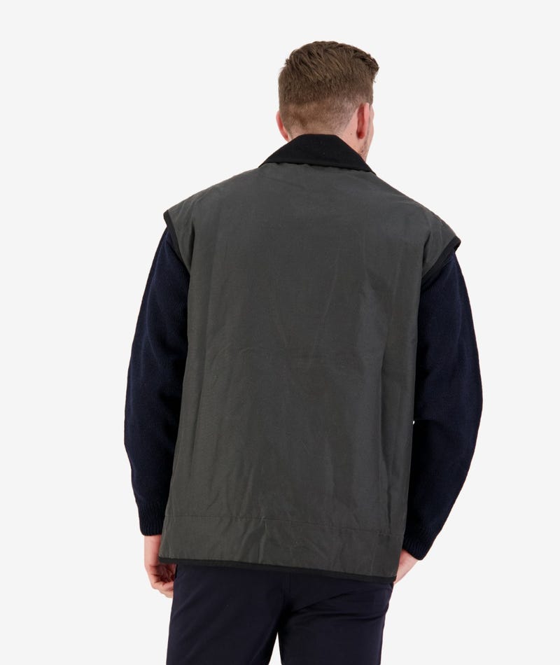 SWANNDRI FOXTON VEST WOOL LINED BROWN